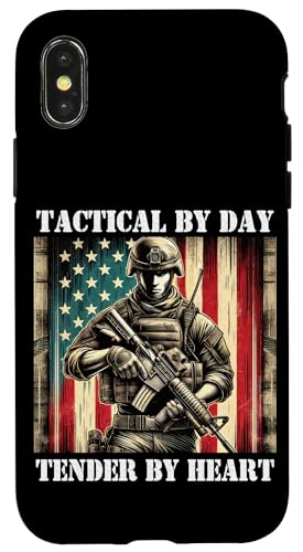 Stolzer Vater Sohn Tochter Ehefrau des starken liebevollen Militärvaters Hülle für iPhone X/XS Stolzer Vater Sohn Tochter Ehefrau des starken liebevollen Militärvaters Hülle für iPhone X/XS von Military Veteran Dad Hero Apparel.USA
