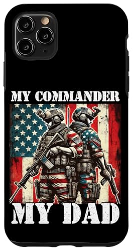 Stolzer Vater Sohn Tochter des Militärkommandanten Papa Held Hülle für iPhone 11 Pro Max Stolzer Vater Sohn Tochter des Militärkommandanten Papa Held Hülle für iPhone 11 Pro Max von Military Veteran Dad Hero Apparel.USA