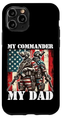 Stolzer Vater Sohn Tochter des Militärkommandanten Papa Held Hülle für iPhone 11 Pro Stolzer Vater Sohn Tochter des Militärkommandanten Papa Held Hülle für iPhone 11 Pro von Military Veteran Dad Hero Apparel.USA