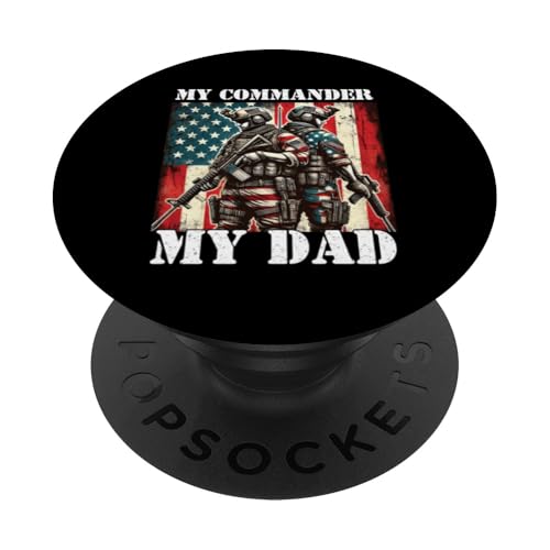 Stolzer Vater Sohn Tochter des Militärkommandanten Papa Held PopSockets Klebender PopGrip Stolzer Vater Sohn Tochter des Militärkommandanten Papa Held PopSockets Klebender PopGrip von Military Veteran Dad Hero Apparel.USA