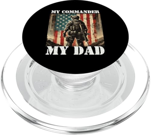 Stolzer Vater Sohn Tochter des Militärkommandanten Papa Held PopSockets PopGrip für MagSafe Stolzer Vater Sohn Tochter des Militärkommandanten Papa Held PopSockets PopGrip für MagSafe von Military Veteran Dad Hero Apparel.USA