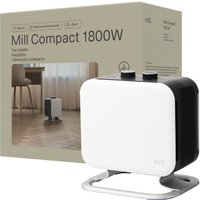 Mill Compact Heizlüfter 1800W mit Aluminiumfuß, Schnellheizung, weiß von Mill