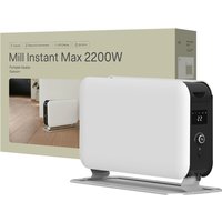 Mill Instant MAX LED Tragbares Heizgerät, 2200W, geräuschlos, elektronischer Thermostat von Mill