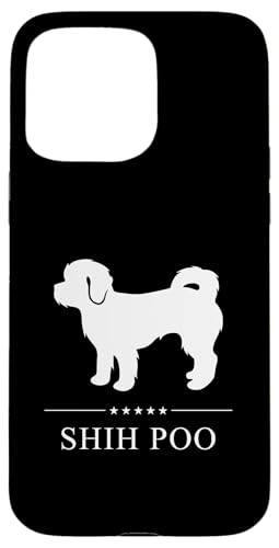 Shih Poo Hund, weiße Silhouette Hülle für iPhone 15 Pro Max Shih Poo Hund, weiße Silhouette Hülle für iPhone 15 Pro Max von Miller Sye