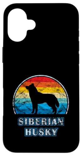Sibirischer Husky Vintage Design Hund Hülle für iPhone 16 Plus Sibirischer Husky Vintage Design Hund Hülle für iPhone 16 Plus von Miller Sye