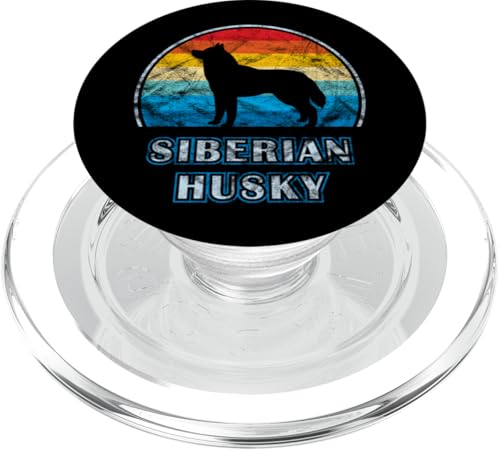 Sibirischer Husky Vintage Design Hund PopSockets PopGrip für MagSafe Sibirischer Husky Vintage Design Hund PopSockets PopGrip für MagSafe von Miller Sye