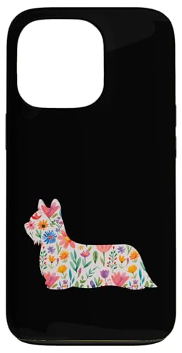 Skye Terrier Aquarell Blumen Design Hülle für iPhone 13 Pro Skye Terrier Aquarell Blumen Design Hülle für iPhone 13 Pro von Miller Sye