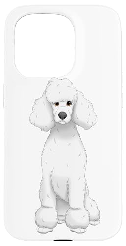 Weißer Standard-Pudelhund Hülle für iPhone 15 Pro Weißer Standard-Pudelhund Hülle für iPhone 15 Pro von Miller Sye