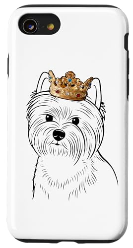 West Highland White Terrier Hund, der eine Krone trägt Hülle für iPhone SE (2020) / 7 / 8 von Miller Sye