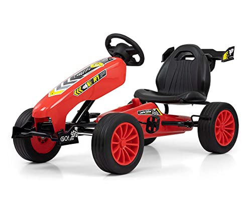 Pedal-Gokart für Kinder bis 30 kg Rocket Milly Mally Red von Milly Mally