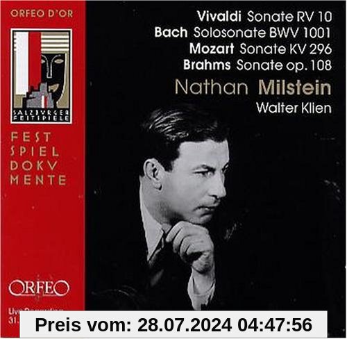 Violinsonate Rv 10/KV 296/Op.108/Sonate Bwv 1001 von Milstein