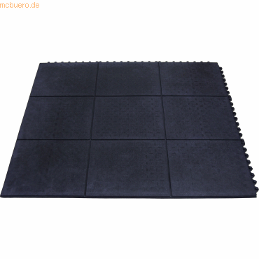 Miltex Arbeitsplatzmatte Yoga Solid Basic 90x90 cm schwarz von Miltex