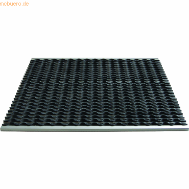 Miltex Schmutzfangmatte Eazycare Wave 78,5x58,5cm aluminium/schwarz von Miltex