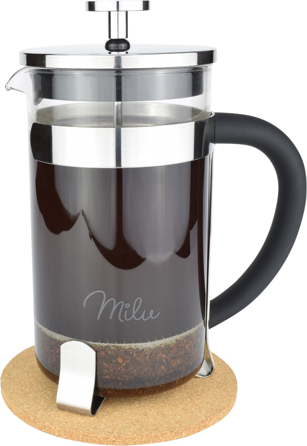 French Press Set 600 ml glas/edelstahl von Milu