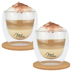 Milu Kaffeegläser 250,0 ml, 2 St. Milu Kaffeegläser 250,0 ml, 2 St. von Milu