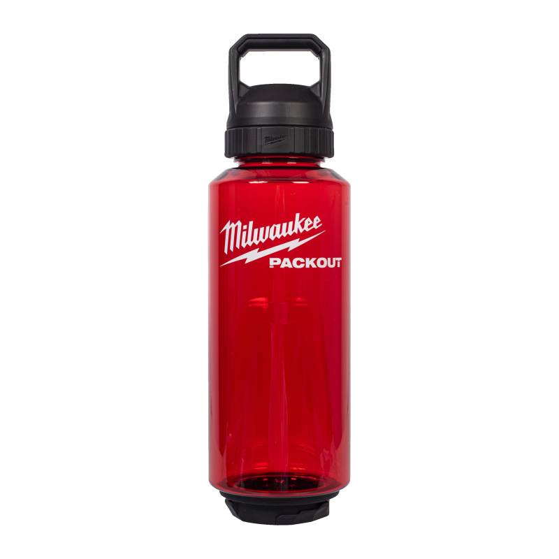 Milwaukee PACKOUT 1420 ml Plastikflasche Trinkverschluss Rot von Milwaukee