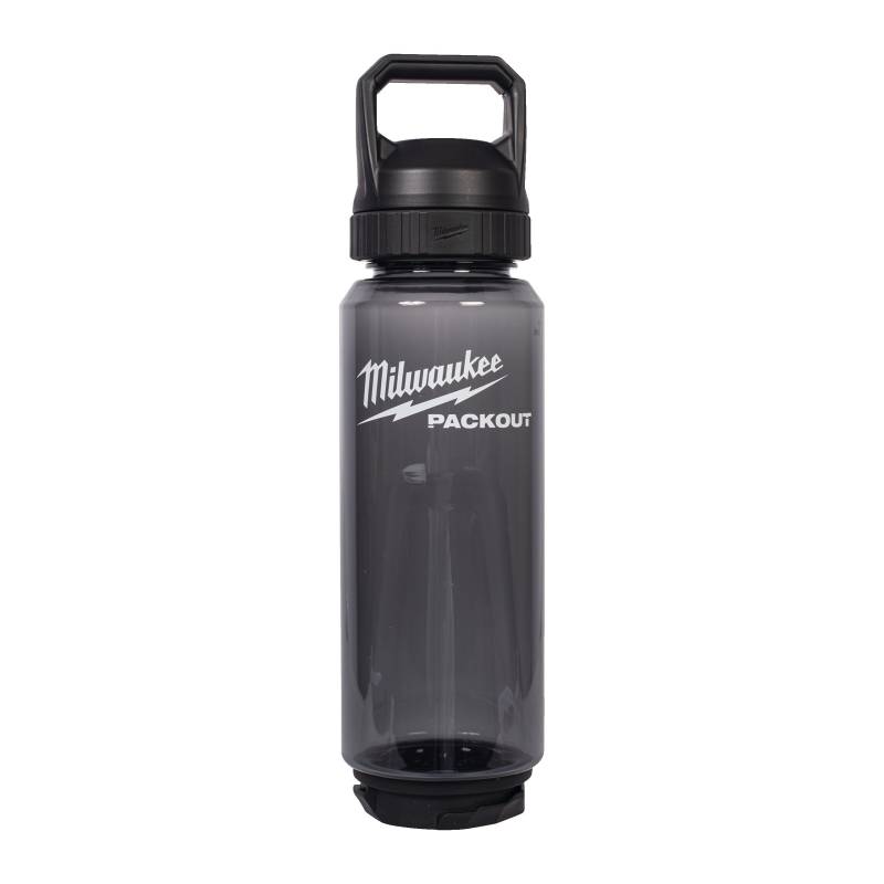 Milwaukee PACKOUT Plastikflasche 1005 ml Chug Lid Schwarz von Milwaukee