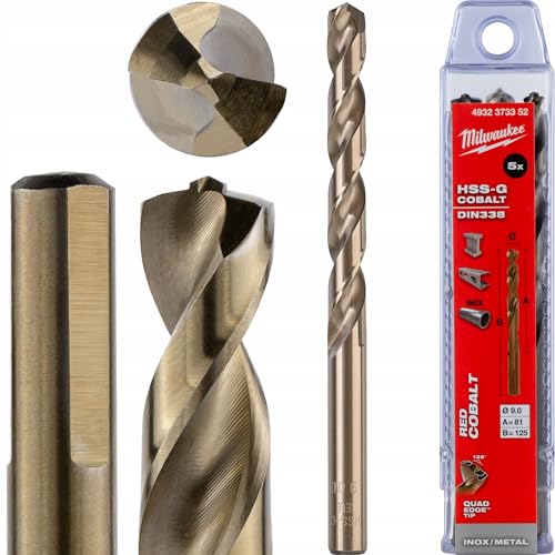 Paquete brocas RED HELIX HSS - G Co.9.0x125-5uds Paquete brocas RED HELIX HSS - G Co.9.0x125-5uds von Milwaukee