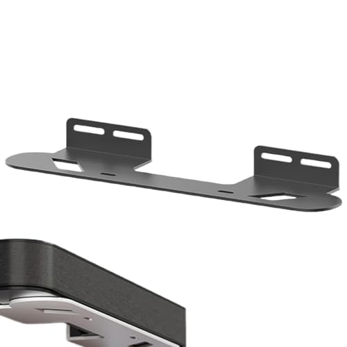 Soundbar Bracket, Wall Shelf, Carbon Steel Construction with Sleek Floating Profile, Versatile Holder Enabling Neat Device Arrangement, TV Mount for Home Theater von Mimoqk