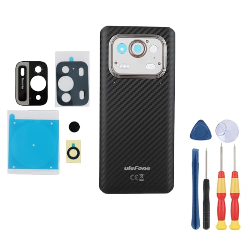 MinTroSD Akkudeckel für Ulefone Armor 25T Pro Reparatur-Ersatzzubehör (schwarz) von MinTroSD
