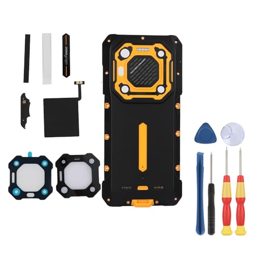 MinTroSD Akkudeckel für Ulefone Armor 26 UItra Reparatur-Ersatzzubehör, Orange (mit Gegensprechanlage) von MinTroSD