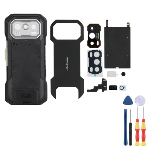 MinTroSD Akkudeckel für Ulefone Armor 27T Pro Reparatur-Ersatzzubehör (schwarz) von MinTroSD