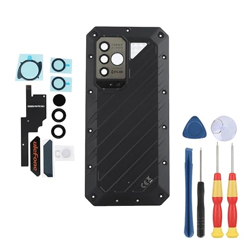 MinTroSD Akkudeckel für Ulefone Power Armor 19T Reparatur-Ersatzzubehör (schwarz) von MinTroSD