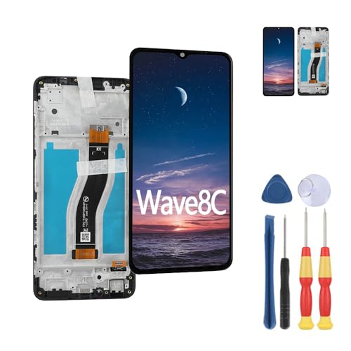 MinTroSD Touchscreen-Display für Blackview Wave 8C LCD-Display, ersetzt Teile mit Werkzeug (mit schwarzem Rahmen) von MinTroSD