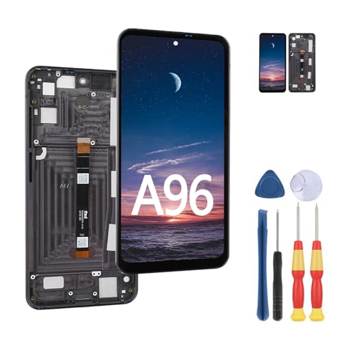 MinTroSD Touchscreen für Blackview A96 LCD-Display, ersetzt Teile mit Werkzeug. (mit violettem Rahmen) von MinTroSD