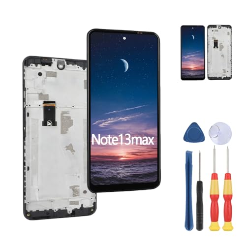 MinTroSD Touchscreen für OTWAV Note 13 Max LCD-Display, ersetzt Teile mit Werkzeug (mit Rahmen) von MinTroSD