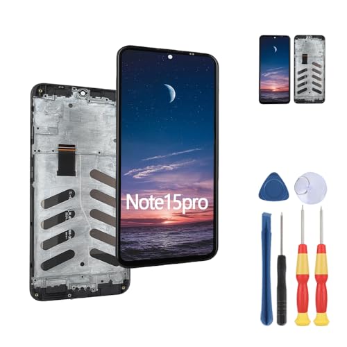 MinTroSD Touchscreen für OTWAV Note 15 Pro LCD-Display, ersetzt Teile mit Werkzeug (mit Rahmen) von MinTroSD