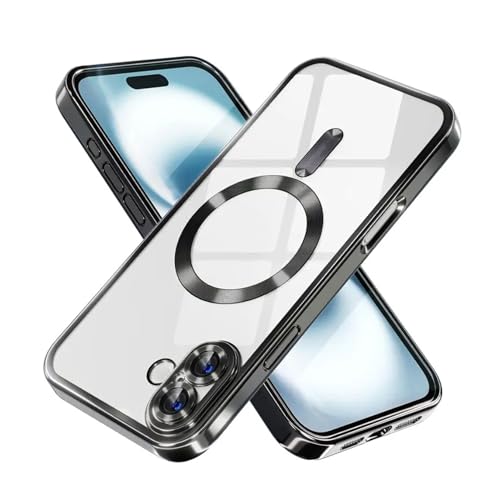 MinXpert für iPhone 16 Plus TPU-Polycarbonat-Hülle, MagSafe-kompatibel, transparente Handyhülle, stoßfest, Kratzfest, Kameraschutz, schlankes Design, vergilbungsfrei, kabelloses Laden MinXpert für iPhone 16 Plus TPU-Polycarbonat-Hülle, MagSafe-kompatibel, transparente Handyhülle, stoßfest, Kratzfest, Kameraschutz, schlankes Design, vergilbungsfrei, kabelloses Laden von MinXpert