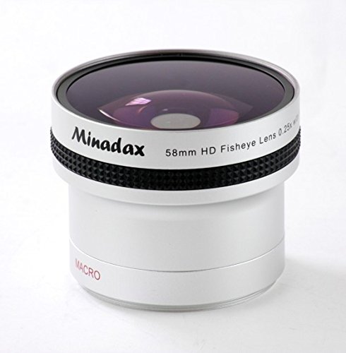 Minadax 0.25x Fisheye Vorsatz mit 58mm - in Silber von Minadax