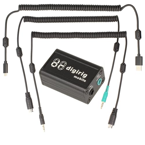 Minadax DIGIRIG Mobile KIT | Revolutionäres Digital-Interface für Amateurfunk, kompatibel mit Yaesu FT-8xx + Kabel Set + USB Kabel - Logic Levels(Default) von Minadax