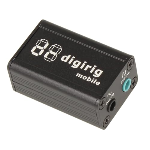 Minadax DIGIRIG Mobile | Revolutionäres Digital-Interface für Amateurfunk | Kompatibel mit RS232 Elecraft KX Kenwood mit DB9 Anschluss | RS-232 von Minadax