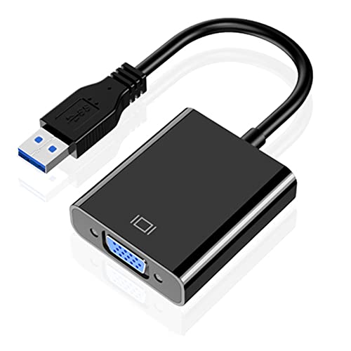 USB zu VGA Adapter für Monitor, VGA zu USB 3.0/2.0 Konverter 1080P Multi-Display Video Kabel für Laptop Desktop PC zu Monitoren, Projektor, TV (unterstützt Nicht Chromebook) von Mindorlen