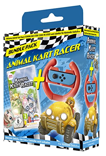 Animal Kart Racing Wheel Bundle (Switch) von Mindscape