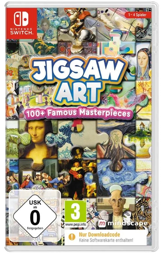 Jigsaw Art: 100 + Famous Masterpieces (DE/Multi in Game) (Code In Box) von Mindscape