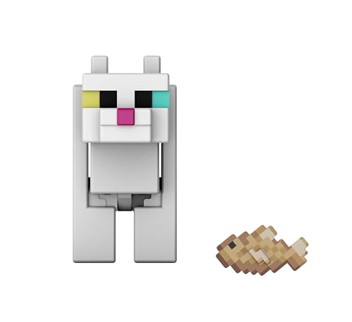 Minecraft - Biome Builds 8cm Figure - White Cat (HLB20) von Minecraft