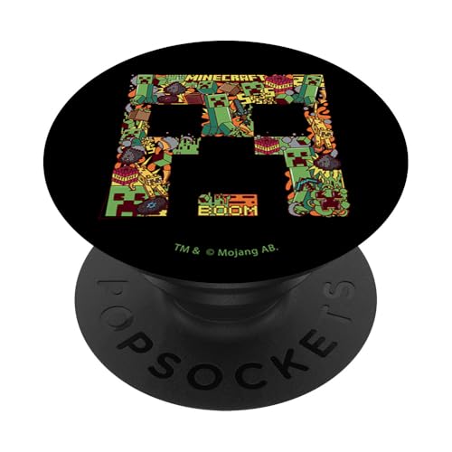 Minecraft Creeper Big Face Collage PopSockets mit austauschbarem PopGrip Minecraft Creeper Big Face Collage PopSockets mit austauschbarem PopGrip von Minecraft