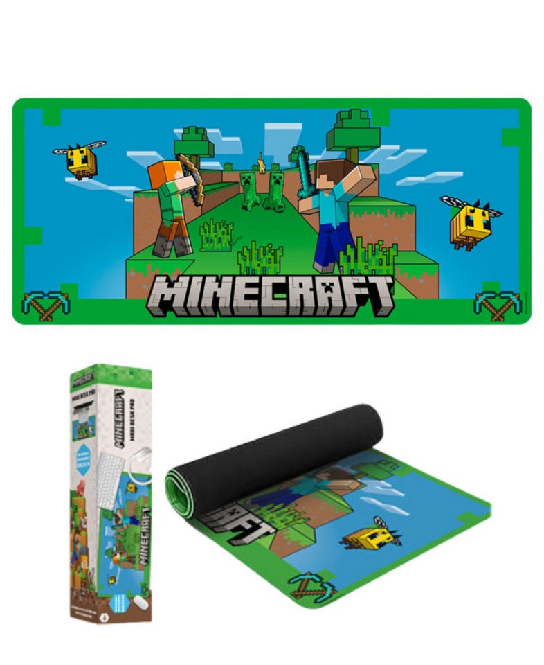 Minecraft Mauspad Steve & Alex (1-St), Gaming Mousepad 80x35 cm von Minecraft