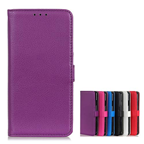 Brieftasche Schutzhülle für iPhone 12 Mini Hülle mit Kartenfach Etui Standfunktion und Magnetisch Handyhülle Leder Flip Lederhülle für iPhone 12 Mini (Lila) von MingMing