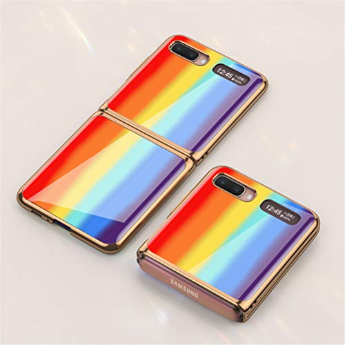 MingMing Hülle für Samsung Galaxy Z Flip 5G Hardcase Stoßfest Schutzhülle PC Gehärtete Glasabdeckung, Ultradünne handyhülle für Samsung Galaxy Z Flip 5G, 001 von MingMing