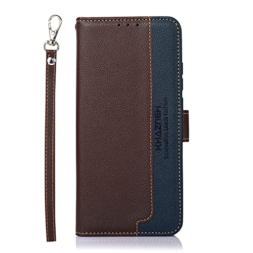 MingMing Lederhülle für Oppo A94 5G Hülle,Flip Case für Oppo A94 5G,Tasche Cover Etui Handyhülle für Oppo A94 5G, Brown von MingMing