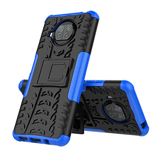 Rugged Armor Schutzhülle für Xiaomi Mi 10T Lite 5G Hülle Handy Tasche Hybrid Case Schutz Handyhülle Panzer TPU Silikon Hard Cover Bumper für Xiaomi Mi 10T Lite 5G-Blau von MingMing