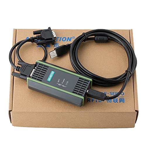 Mingfuxin SPS-Kabel für Siemens S7-200/300/400 SPS, 5 Meter USB, RS485, Kompatibel mit Step7, MPI, PC-Adapter, Siemens Touchscreen, WIN7 32/64, V5.5 Software von Mingfuxin
