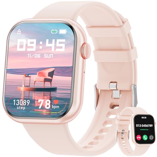 Mingtawn Smartwatch mit Bluetooth Anrufe,1.85 Zoll Smartwacth für Herren Damen,IP67 Wasserdicht Sportuhr mit 100+ Sportmodi,Fitnessuhr mit Herzfrequenz Schlafüberwachung Schrittzähler für Android iOS von Mingtawn