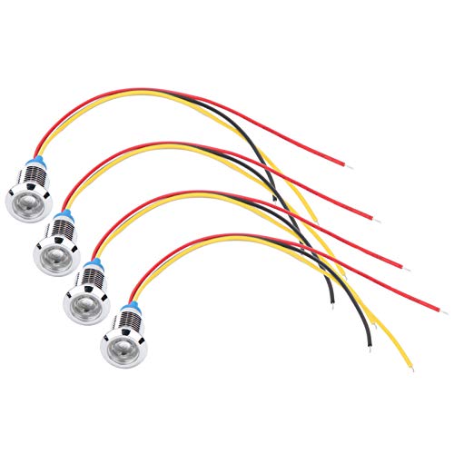 10 Mm 2 Color Wasserdichte Metall vor Verzerrung Runde LED -LED -Anzeigeleuchten Common Anode (Rot gelb) von Mingzhe