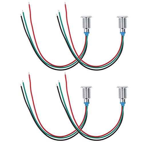 10 Mm 2 Color Wasserdichte Metall vor Verzerrung Runde LED -LED -Anzeigeleuchten Common Anode (Rotgrün) von Mingzhe