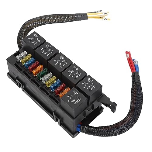 12 V 6 Relais Wasserdichte Sicherungsrelaiskasten für Autoyachtboot von Mingzhe